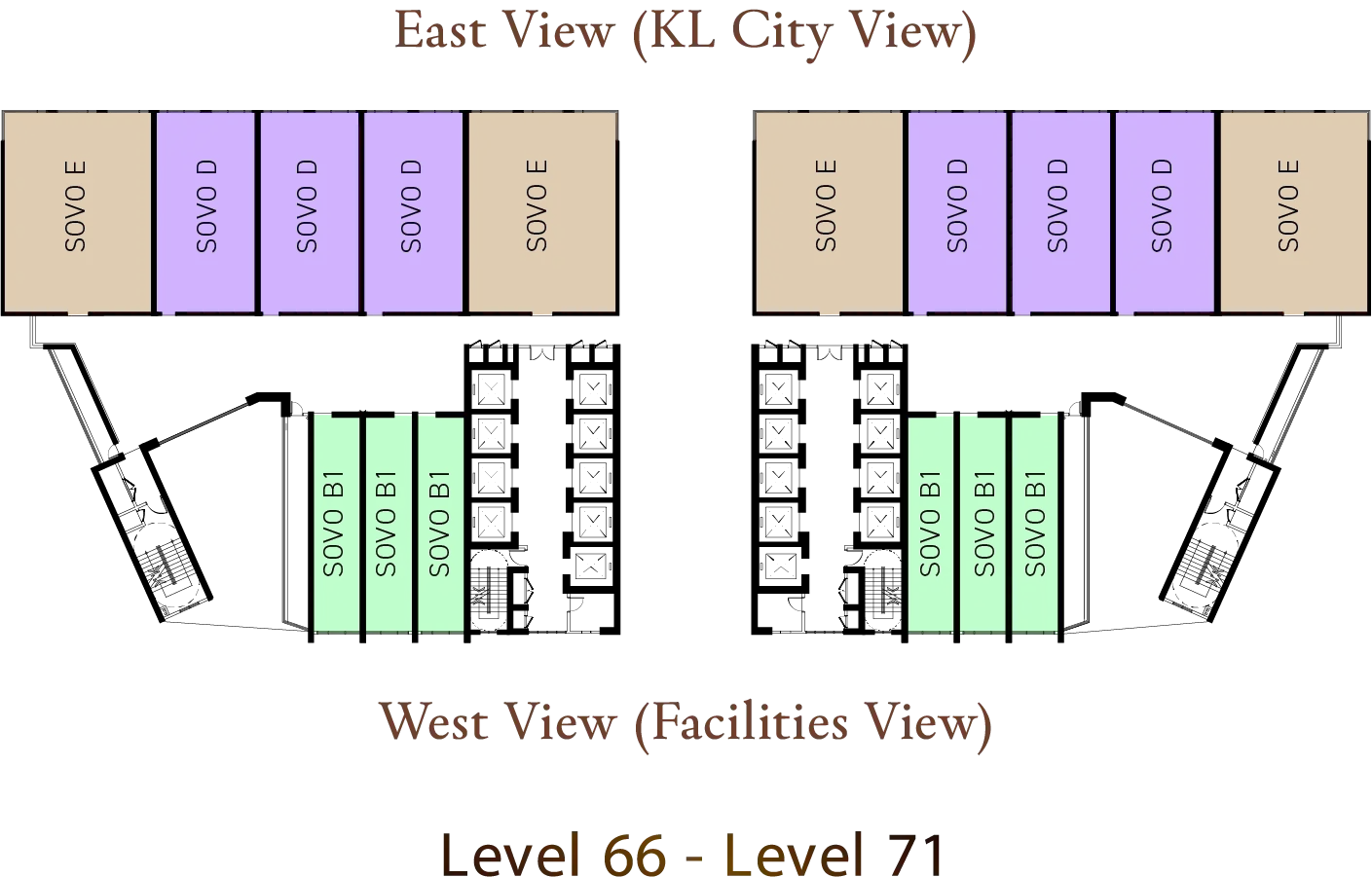 SOVO Key Plan Level 66-71